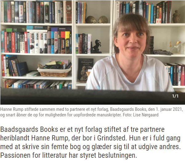 Interview med forlægger Hanne Rump i Jyske Vestkysten