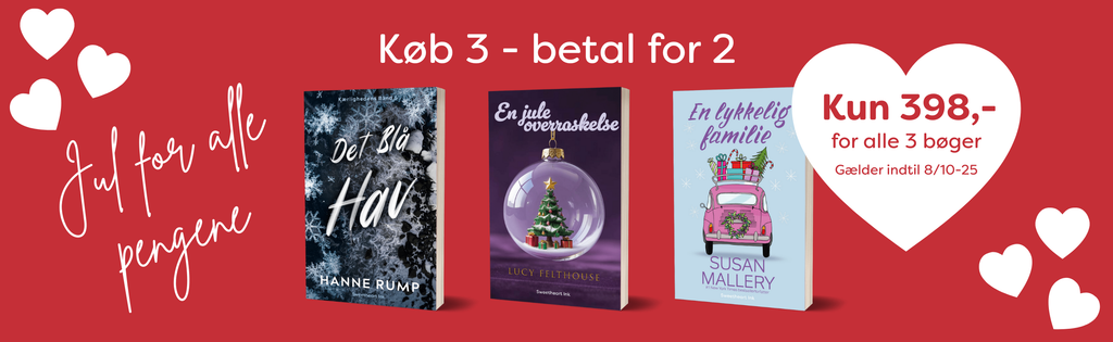 Jule for alle pengene - Køb 3 - betal for 2: Det blå hav, En juleoverraskelse og En lykkelig - Få alle 3 bøger for kun 398.- - Gælder indtil 9/10-2025