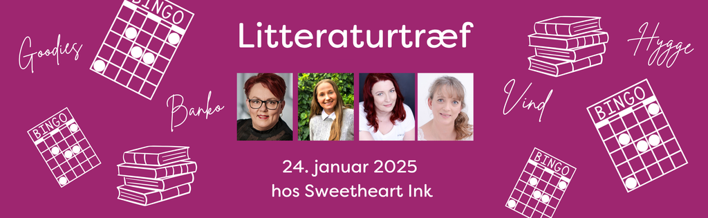 Litteraturtræf hos Sweetheart Ink den 24. januar 2026 kl. 13 - 16.30